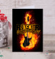 Открытка Fire Guitar Rocker