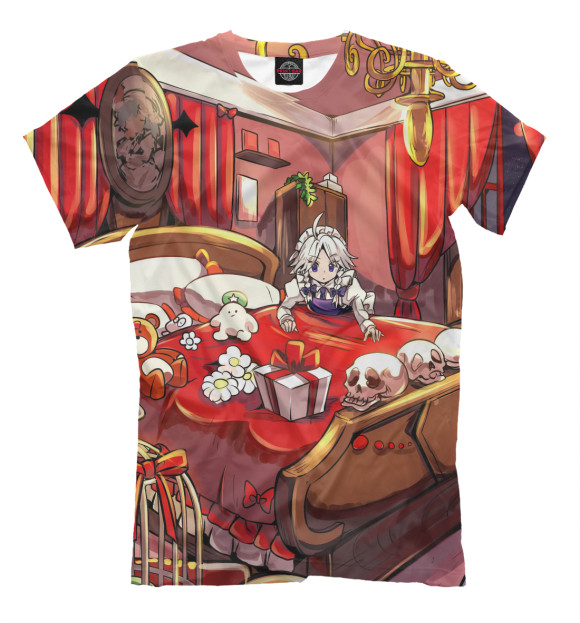 Мужская футболка с изображением Калейдоскоп фантазии цвета Молочно-белый