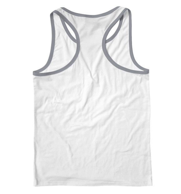 Мужская майка-борцовка с изображением Ягода-малина цвета Белый