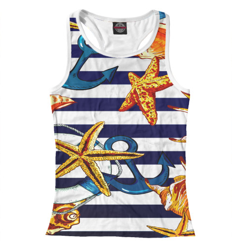 

Майки борцовки Print Bar, Белый, Море