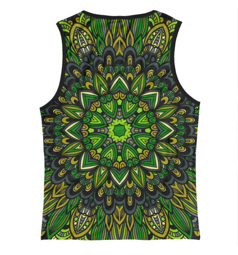

Майки Print Bar, Белый, Зелёная мандала