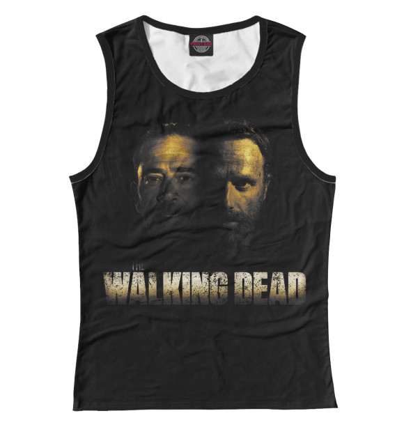 Майка для девочки с изображением Ходячие Мертвецы цвета Белый