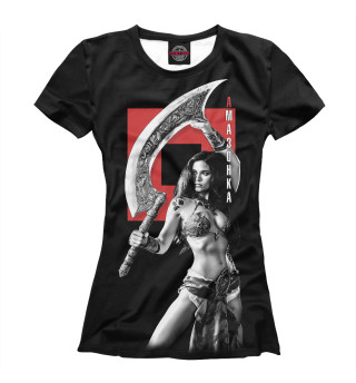 Женская футболка Амазонка с ятаганом