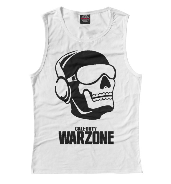 Майка для девочки с изображением Warzone ghosts цвета Белый