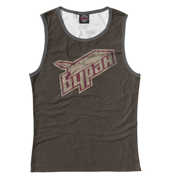 Майка для девочки с изображением Буран цвета Белый