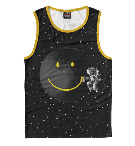 

Майки Print Bar, Белый, Лунная улыбка