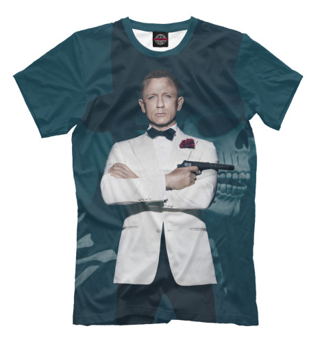 

Футболки Print Bar, Темно-зеленый, Джеймс Бонд