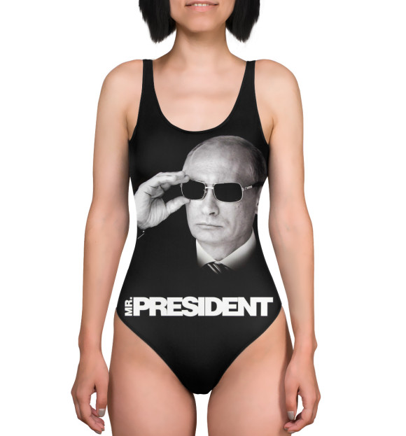 Купальник-боди с изображением Путин цвета 