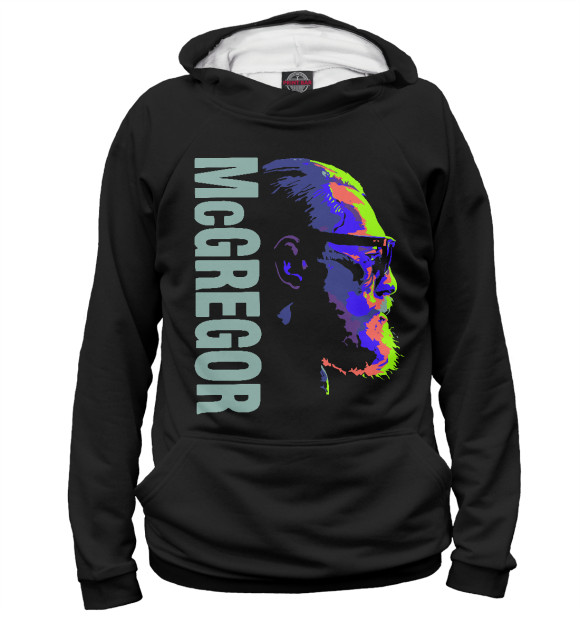 Женское худи с изображением McGregor цвета Белый