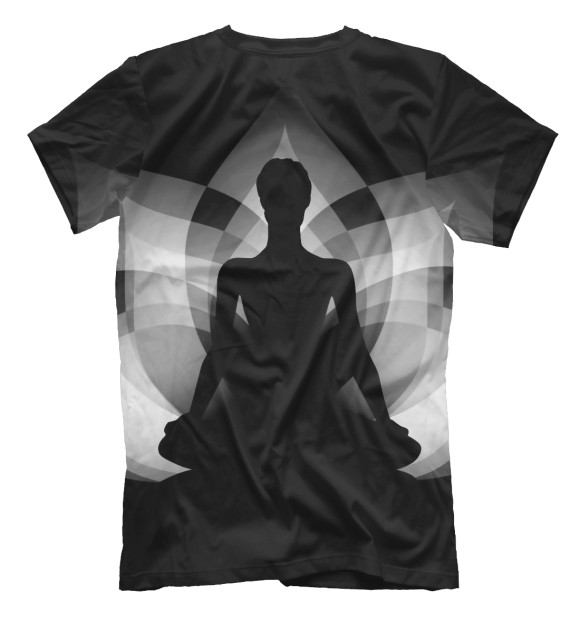 Футболка для мальчиков с изображением Йога, мандала цвета Белый