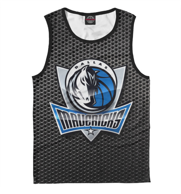 Майка для мальчика с изображением Dallas Mavericks цвета Белый