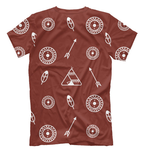 

Футболки Print Bar, Темно-бордовый, Индейцы