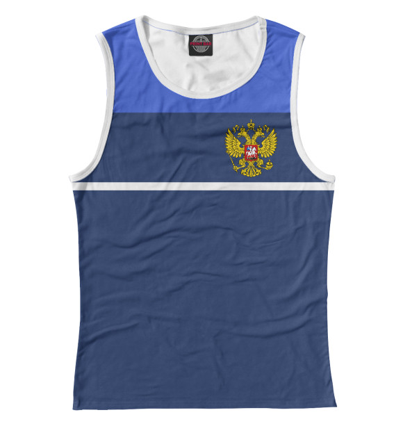 Майка для девочки с изображением Russia цвета Белый