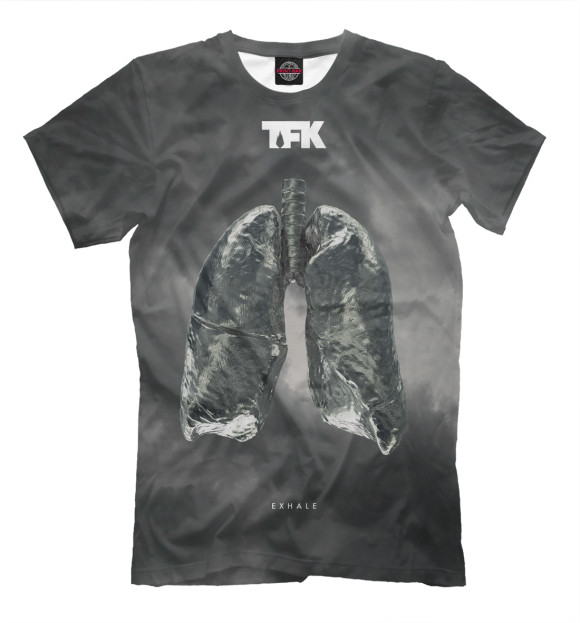 Мужская футболка с изображением Thousand Foot Krutch цвета Серый