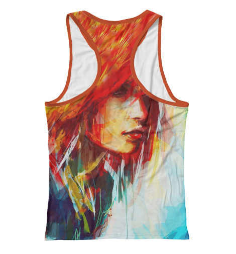 

Майки борцовки Print Bar, Белый, Рыжая девушка