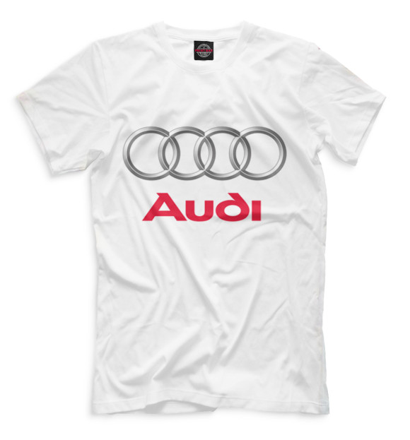 Футболка для мальчиков с изображением Audi цвета Белый