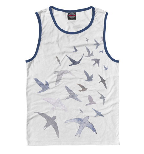 

Майки Print Bar, Белый, Ласточки