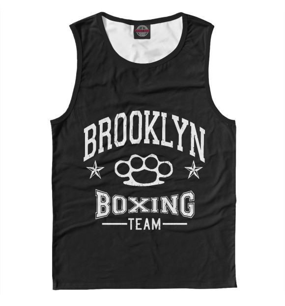 Майка для мальчика с изображением Brooklyn Boxing Team цвета Белый