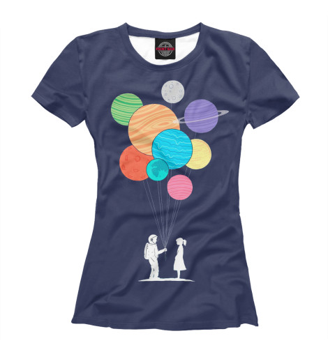 

Футболки Print Bar, Белый, Солнечная система