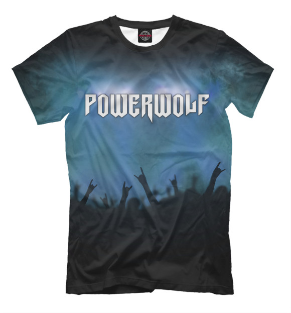 Футболка для мальчиков с изображением Powerwolf цвета Черный