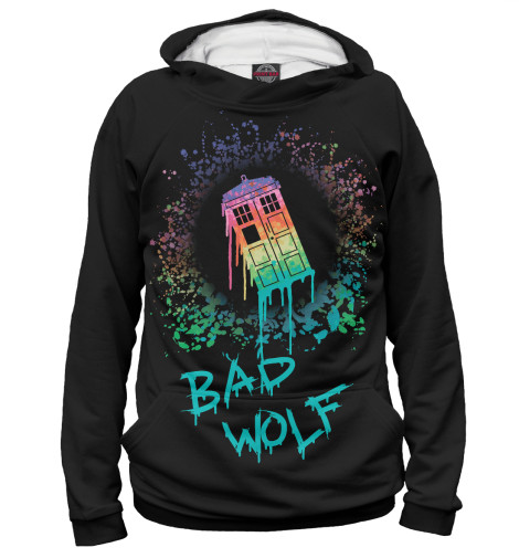 

Худи Print Bar, Белый, Bad wolf