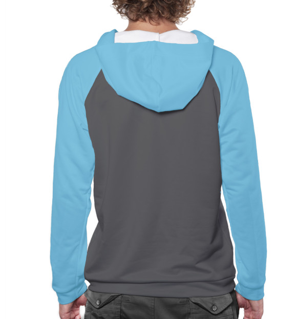 Мужское худи с изображением Внутренности цвета Белый