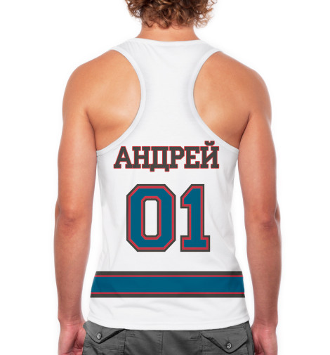 

Майки борцовки Print Bar, Белый, Хоккеист Андрей