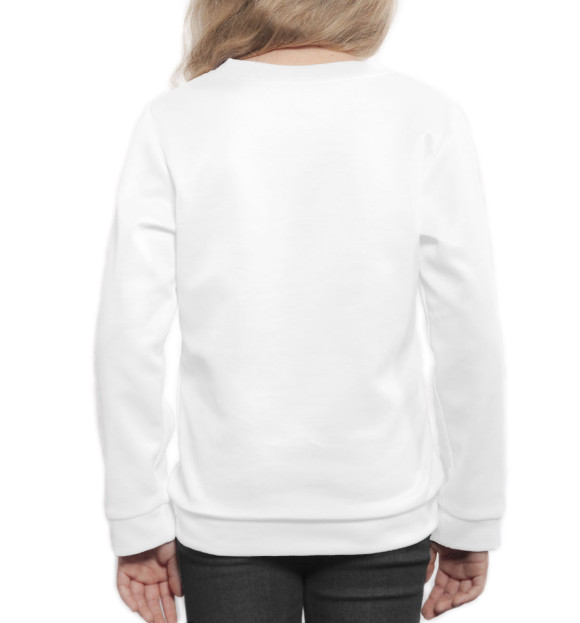 Свитшот для девочек с изображением Вероника одета в голые факты цвета Белый