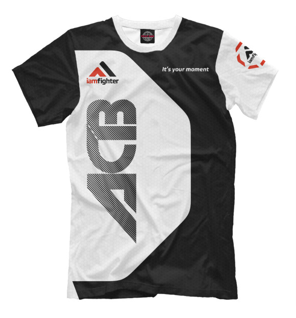 Мужская футболка с изображением ACB цвета Белый