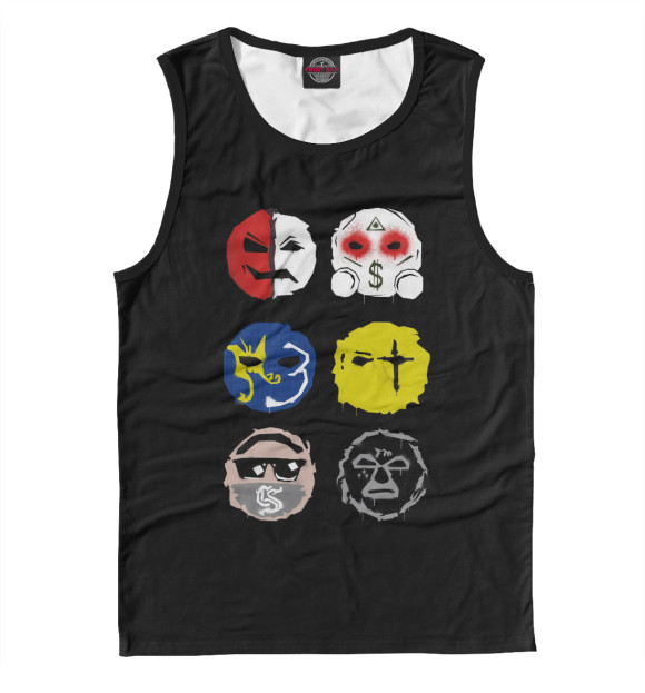 Мужская майка с изображением HU Notes from the Underground цвета Белый