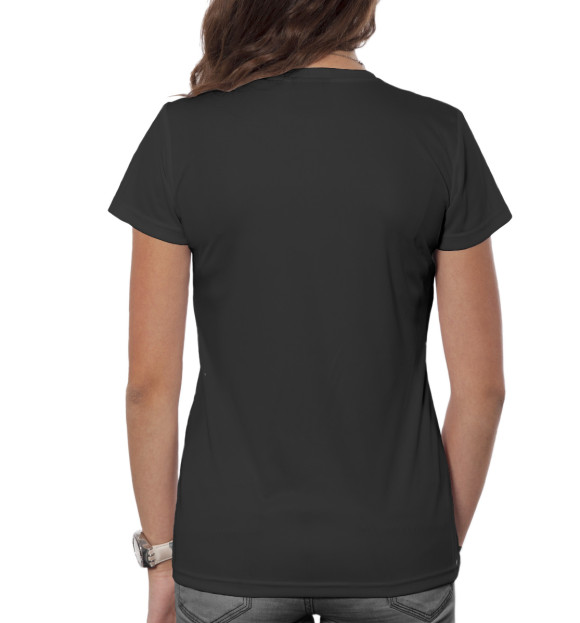 Женская футболка с изображением Огонь и вода цвета Белый