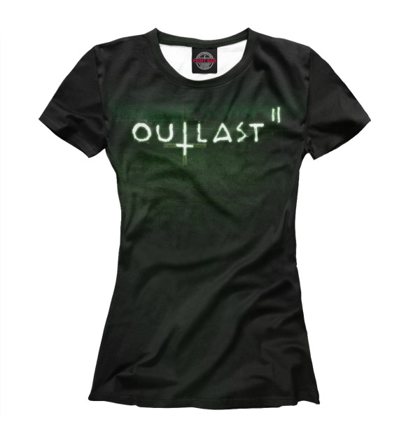 Футболка для девочек с изображением Outlast цвета Белый