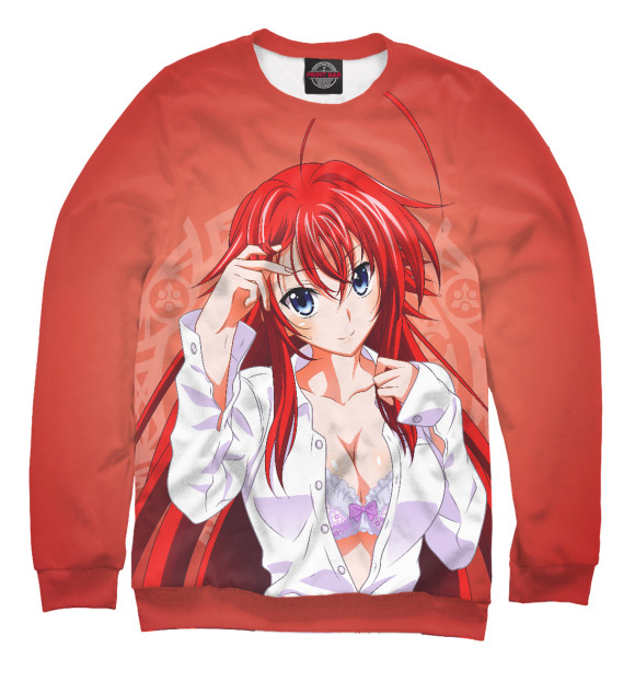 Свитшот для мальчиков с изображением High School DxD цвета Белый