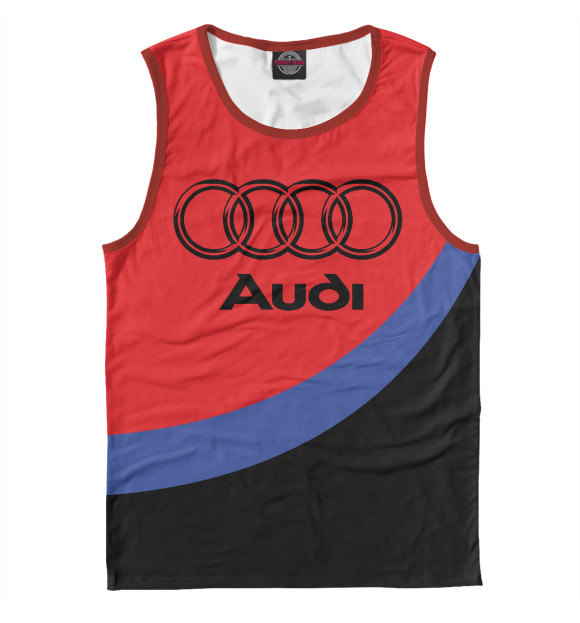 Майка для мальчика с изображением Audi цвета Белый
