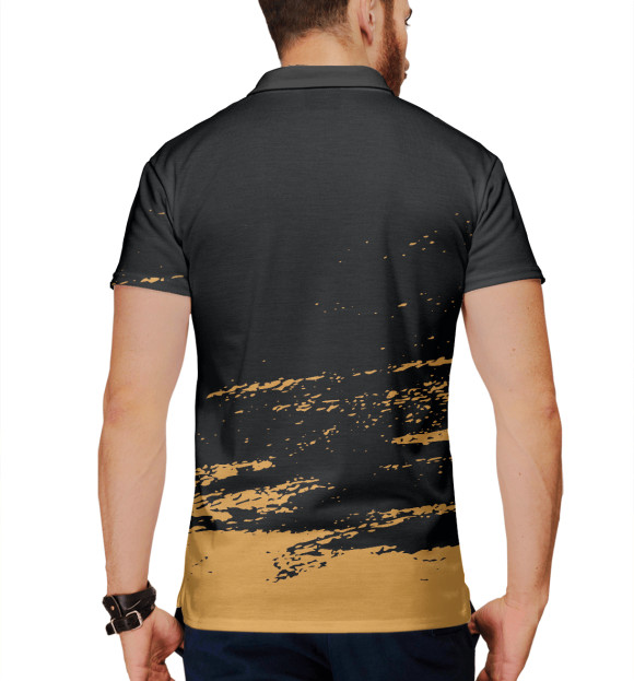 Мужское поло с изображением Garena Free Fire цвета Белый