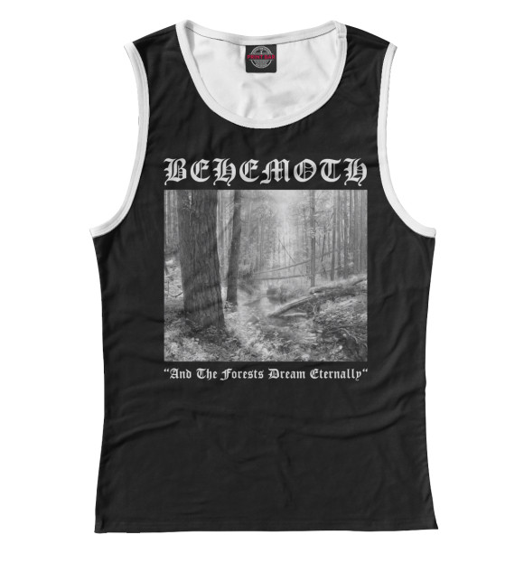 Майка для девочки с изображением Behemoth цвета Белый