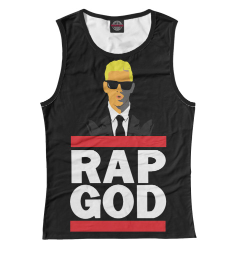 

Майки Print Bar, Белый, Eminem Rap God
