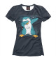 Футболка для девочек Penguin dabbing