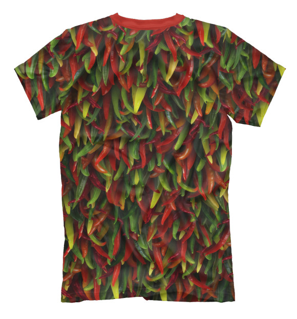 Мужская футболка с изображением Перчики цвета Белый