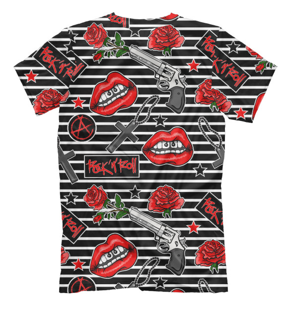 Футболка для мальчиков с изображением Рок-н-ролл цвета Белый