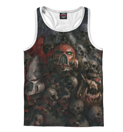 

Майки борцовки Print Bar, Белый, Черепа