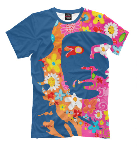 

Футболки Print Bar, Грязно-голубой, Че Гевара