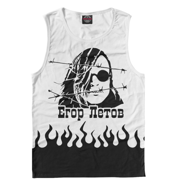 Майка для мальчика с изображением Егор Летов цвета Белый