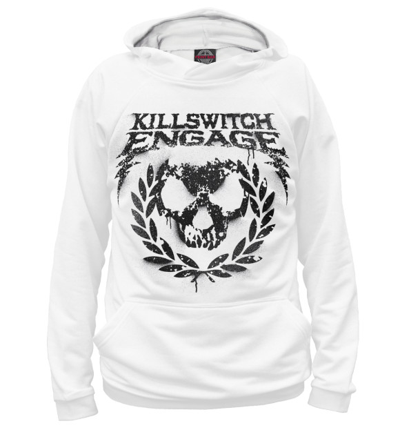 Мужское худи с изображением Killswitch Engage цвета Белый