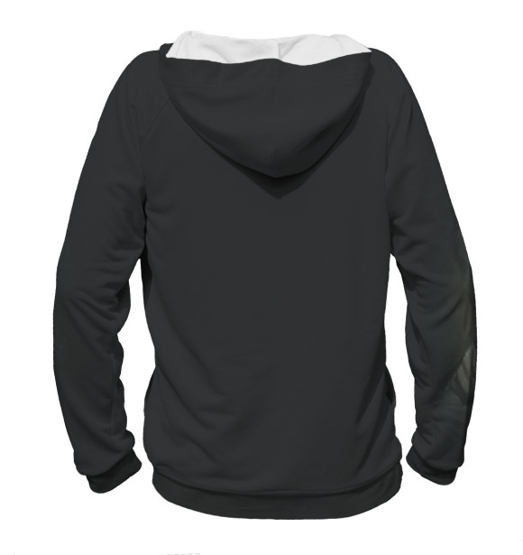 Мужское худи с изображением Зеленый слоник цвета Белый