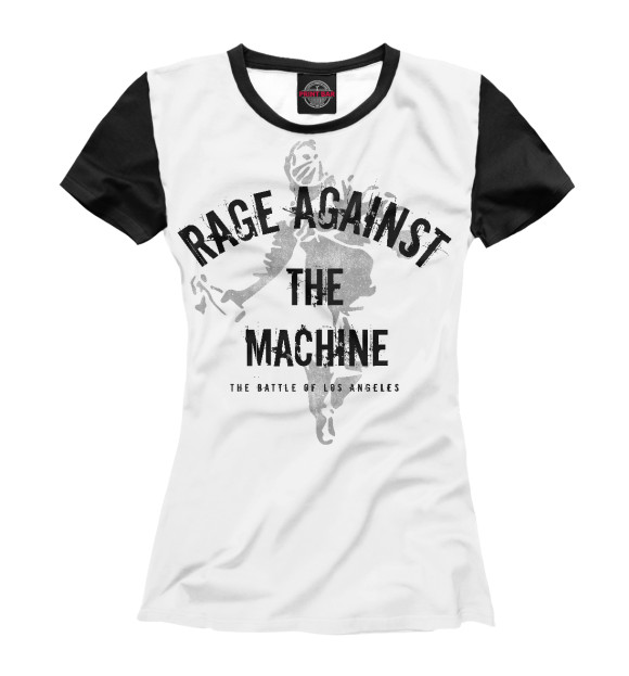 Футболка для девочек с изображением Rage Against the Machine цвета Белый