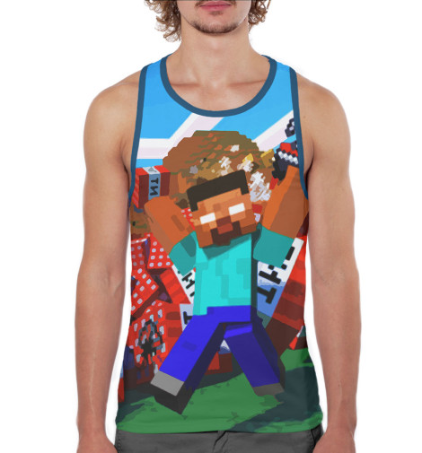 

Майки борцовки Print Bar, Белый, Minecraft