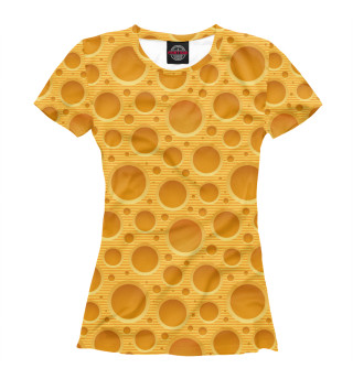 Женская футболка Сыр