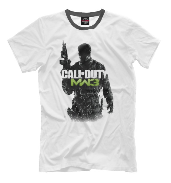 Мужская футболка с изображением Call of Duty цвета Молочно-белый
