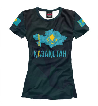 Женская футболка Kazakhstan